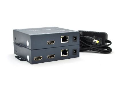  Зображення Адаптер Voltronic HDMI - RJ-45+DC-jack, F/F), Black (YT-SCPE HDM-200m1080Р/16770) 