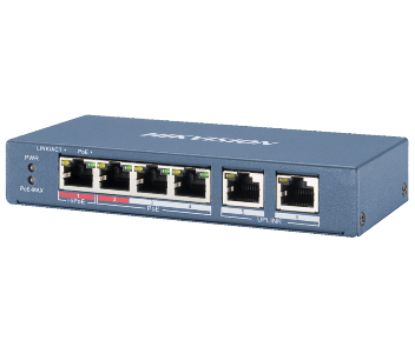  Зображення Комутатор Hikvision DS-3E0106HP-E 