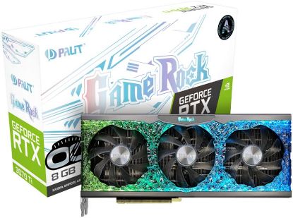  Зображення Відеокарта GF RTX 3070 Ti 8GB GDDR6X GameRock Palit (NED307T019P2-1047G) 
