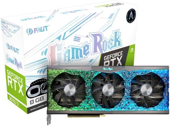  Зображення Відеокарта GF RTX 3070 Ti 8GB GDDR6X GameRock Palit (NED307T019P2-1047G) 