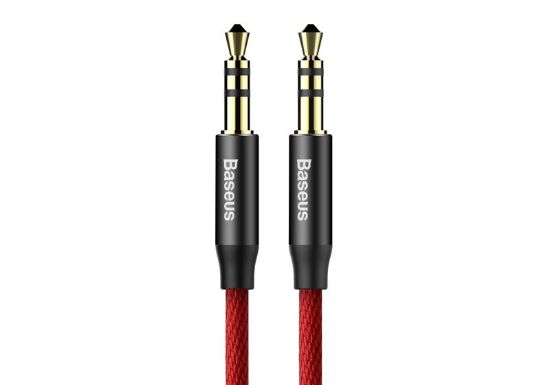  Зображення Кабель AUX Audio TRS M/M 1.5 м Yiven Audio Cable M30 червоно-чорний Baseus 