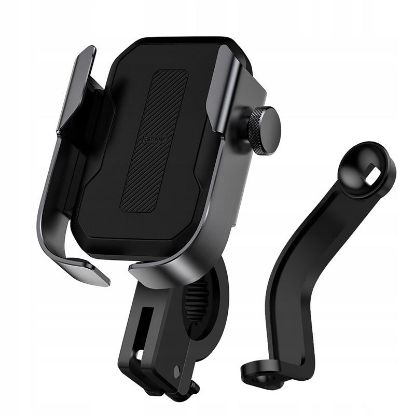  Зображення Вело-Мото тримач для смартфона Baseus Armor Motorcycle holder Чорний 