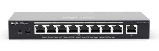  Зображення Комутатор мережевий Ruijie Networks RG-ES209GC-P 