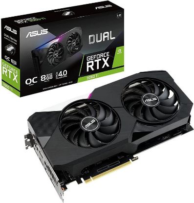 Зображення Відеокарта GF RTX 3060 Ti 8GB GDDR6 Dual V2 OC Asus (DUAL-RTX3060TI-O8G-V2) (LHR) 