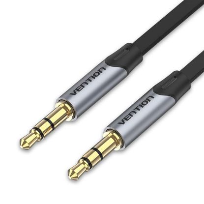  Зображення Кабель Vention 3.5 мм - 3.5 мм (M/M), 1.5 м, Silver/Black (BAPHG) 