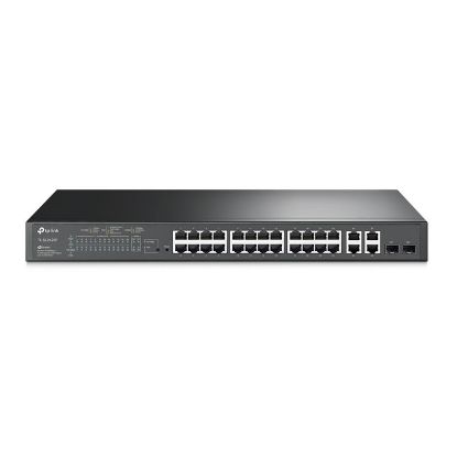  Зображення Комутатор TP-LINK TL-SL2428P 24xFE/PoE+ 250W 4xGE 2xcomboGE/SFP L2 Smart Switch 19" 1U 