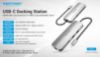  Зображення Док-станція USB3.1 Type-C --> HDMI/USB 3.0x2/RJ45/USB-C/SD/TF/TRRS 3.5mm/PD 100W Hub 9-in-1 Vention 