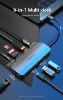  Зображення Док-станція USB3.1 Type-C --> HDMI/USB 3.0x2/RJ45/USB-C/SD/TF/TRRS 3.5mm/PD 100W Hub 9-in-1 Vention 