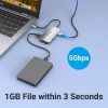  Зображення Хаб USB 3.1 Type-C -> 3хUSB 3.0/SD/TF/PD 100W 6-in-1 Vention 