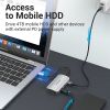  Зображення Хаб USB 3.1 Type-C -> 4хUSB 3.0/PD 100W 5-in-1 Vention 