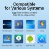  Зображення Хаб USB 3.1 Type-C -> 4хUSB 3.0/PD 100W 5-in-1 Vention 