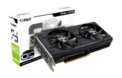  Зображення Відеокарта GF RTX 3060 12GB GDDR6 Dual OC Palit (NE63060T19K9-190AD) (LHR) 