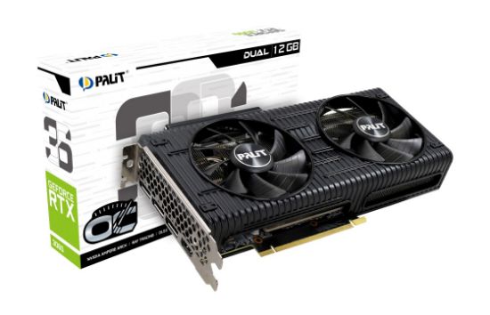 Зображення Відеокарта GF RTX 3060 12GB GDDR6 Dual OC Palit (NE63060T19K9-190AD) (LHR) 