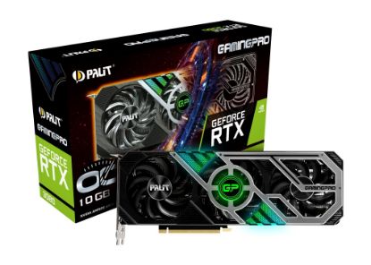  Зображення Відеокарта GF RTX 3080 10GB GDDR6X GamingPro V1 OC Palit (NED3080S19IA-132AA) (LHR) 