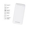  Зображення Внешний аккумулятор (Power Bank) Colorway 10000mAh Slim (USB QC3.0 + USB-C Power Delivery 18W) White 