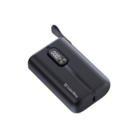  Зображення Внешний аккумулятор (Power Bank) Colorway 10000mAh Full power (USB QC3.0 + USB-C PD 22.5W) Black 
