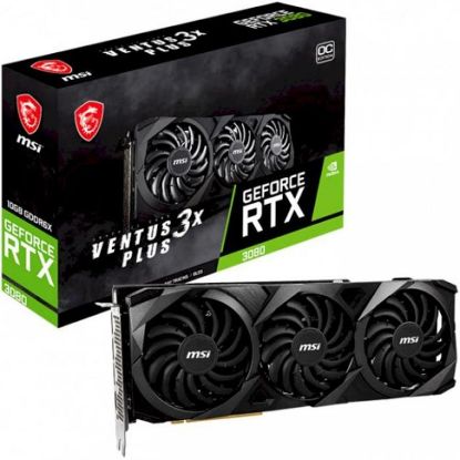  Зображення Відеокарта GF RTX 3080 10GB GDDR6X Ventus 3X Plus OC MSI (GeForce RTX 3080 VENTUS 3X PLUS 10G OC LHR 