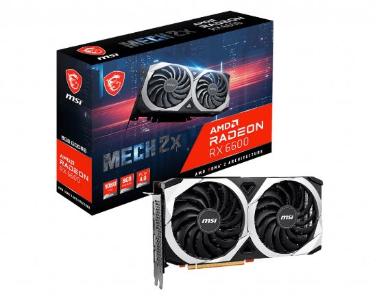  Зображення Видеокарта AMD Radeon RX 6600 8GB GDDR6 Mech 2X MSI (Radeon RX 6600 MECH 2X 8G) 