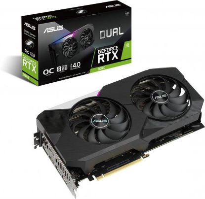  Зображення Відеокарта GF RTX 3070 8GB GDDR6 Dual V2 OC Asus (DUAL-RTX3070-O8G-V2) (LHR) 