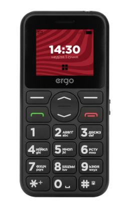  Зображення Мобільний телефон ERGO R181 Dual Sim (чорний) 
