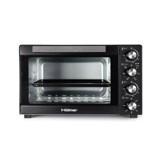  Зображення Електропіч Holmer HEO-152CR Black, 50л/Гриль/Конвекція/Вертел 