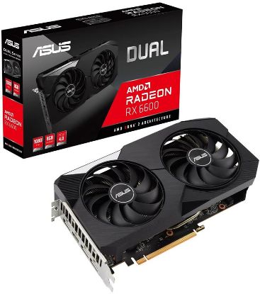  Зображення Відеокарта AMD Radeon RX 6600  8GB GDDR6  Asus Dual   (128-bit, PCI Express 4.0,  HDMI 2.1, 3 x DisplayPort 1.4)) 