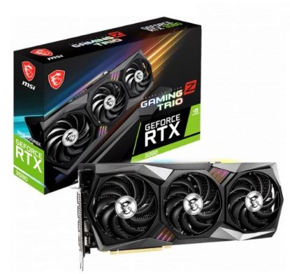  Зображення Відеокарта GF RTX 3080 10GB GDDR6X Gaming Z Trio MSI (GeForce RTX 3080 GAMING Z TRIO 10G LHR) 