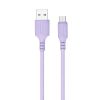  Зображення Кабель 1m USB 2.0 (AM/Micro USB (5 pin) Colorway (CW-CBUM044-PU) 2,4А soft silicone фіолетовий 