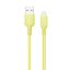  Зображення Кабель 1m USB 2.0 (AM/Micro USB (5 pin) Colorway (CW-CBUM043-Y) 2,4А soft silicone зелений 
