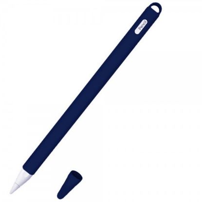  Зображення Чохол TPU Goojodoq Hybrid Ear для стілуса Apple Pencil 2 Dark/Blue тех.пак (4001055094286DB) 