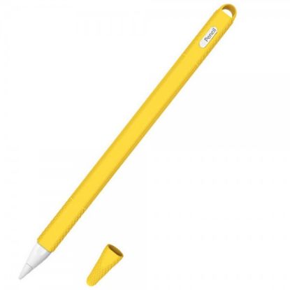  Зображення Чохол TPU Goojodoq Hybrid Ear для стілуса Apple Pencil 2 Yellow тех.пак (4001055094286Y) 