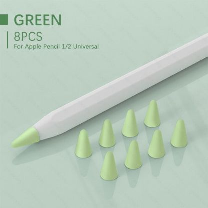  Зображення Чохол TPU Goojodoq для наконечника стілус Apple Pencil (1-2 покоління) (8шт) Green (1005001835985075 