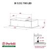  Зображення Витяжка кухонна Perfelli BI 5252 WH 700 LED 