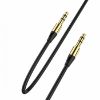  Зображення Аудіо-кабель SkyDolphin SR07 3.5 мм - 3.5 мм (M/M), 1 м, Black (AUX-000052) 