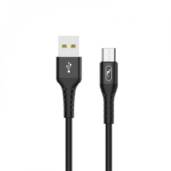  Зображення Кабель SkyDolphin S05V TPE Frost Line USB - microUSB 1м, Black (USB-000553) 