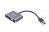  Зображення Перехідник USB-A на HDMI/VGA Maxxter 