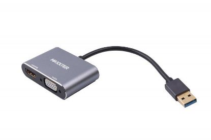  Зображення Перехідник USB-A на HDMI/VGA Maxxter 