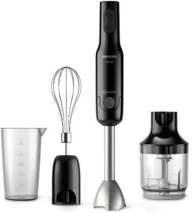  Зображення Блендер PHILIPS заглибний Daily Collection, 700Вт, 3в1, чаша-500мл, чопер, чорний 