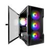  Зображення Корпус 1stPlayer T3-G-4F1-BK Black без БЖ 