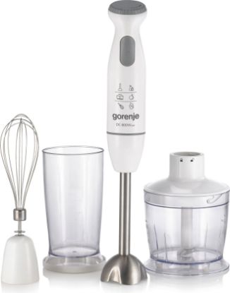  Зображення Блендер Gorenje заглибний, 800Вт, 4в1, чаша-500мл, подрібнювач, білий 