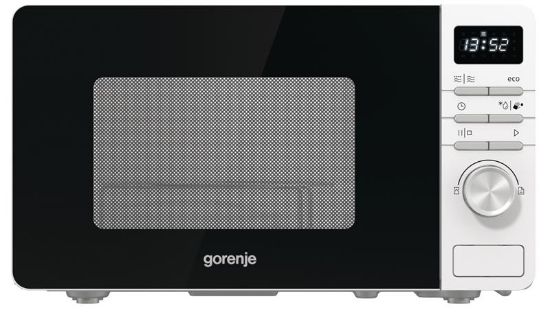  Зображення Мікрохвильова піч Gorenje, 20л, електр. керув., 800Вт, гриль, дисплей, білий 