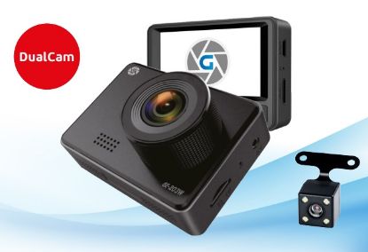  Зображення Відеорегістратор Globex GE-203W (Dual Cam) 