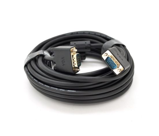  Зображення Кабель Veggieg (YT-VGA(M)/(M)3+6VG-10/19696) VGA-VGA, 10м, Black, конектор Gold, пакет 