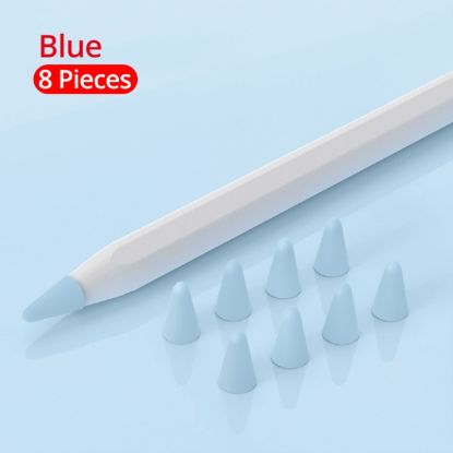  Зображення Чохол TPU Goojodoq для наконечника стілус Apple Pencil (1-2 покоління) (8шт) Blue (1005001835985075B 
