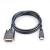  Зображення Кабель Prologix Premium HDMI - DVI (M/M), Single Link, 18+1, 0.5 м, Black (PR-HDMI-DVI-P-01-30-05m) 