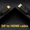  Зображення Кабель мультимедійний DisplayPort to HDMI 1.8m ProLogix (PR-DP-HDMI-P-02-30-18m) 