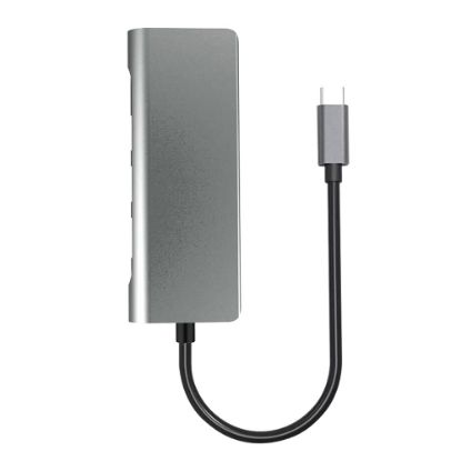  Зображення Концентратор ProLogix USB3.1 Type C to HDMI+2*USB3.0+PD+Lan+TF+SD (PR-WUC-105B) 