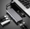  Зображення Концентратор ProLogix USB3.1 Type C to HDMI+2*USB3.0+PD+Lan+TF+SD (PR-WUC-105B) 