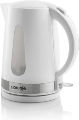  Зображення Електрочайник Gorenje, 1.7л, пластик, білий 