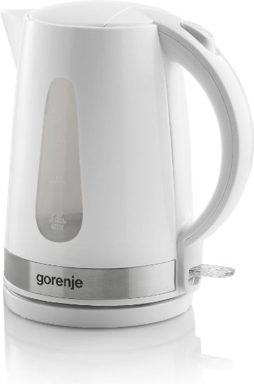  Зображення Електрочайник Gorenje, 1.7л, пластик, білий 
